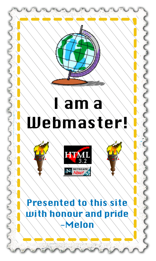 Webmaster certificate from MelonKing